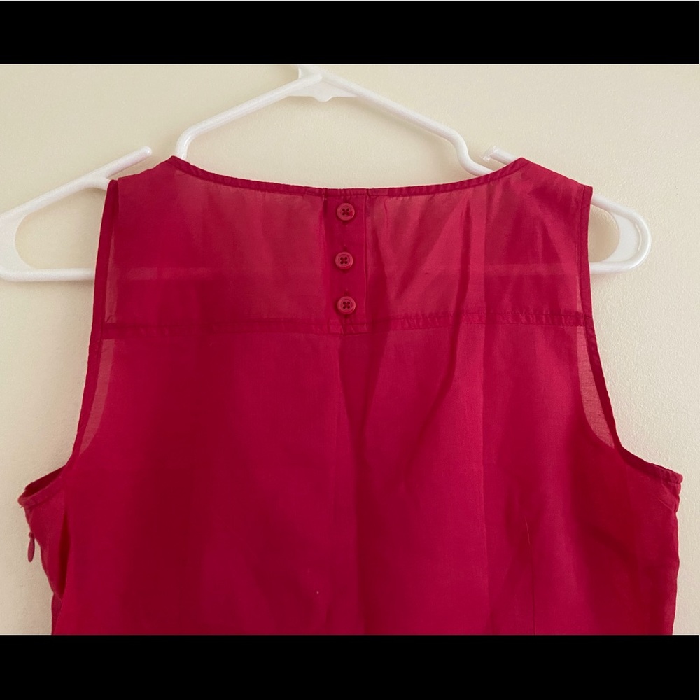 💕Pretty Bright Pink Ruffled Top - Picture 4 of 5